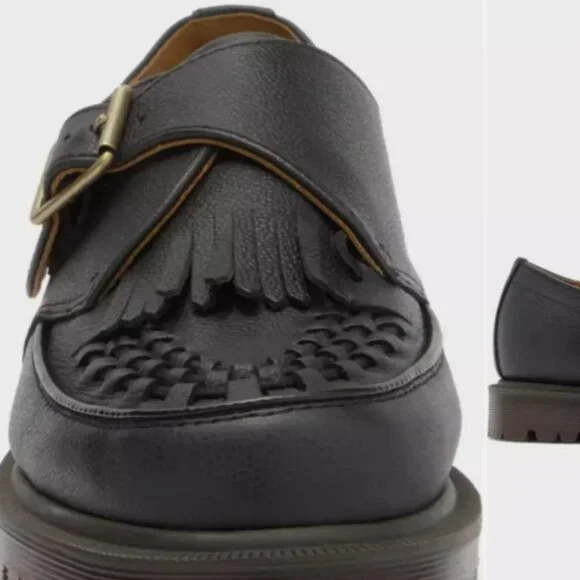 DR. MARTENS Ramsey Kiltie WOVEN Buckle Monk Loafer Creepers MSRP$210 CHIC&UNIQUE - Picture 12 of 13